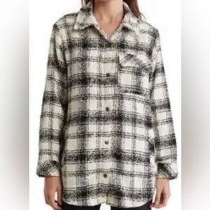 Como Vintage Black and White Checkered Jacket
